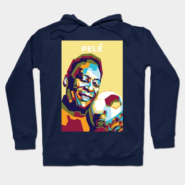 Abstract Pele in WPAP Hoodie by smd90